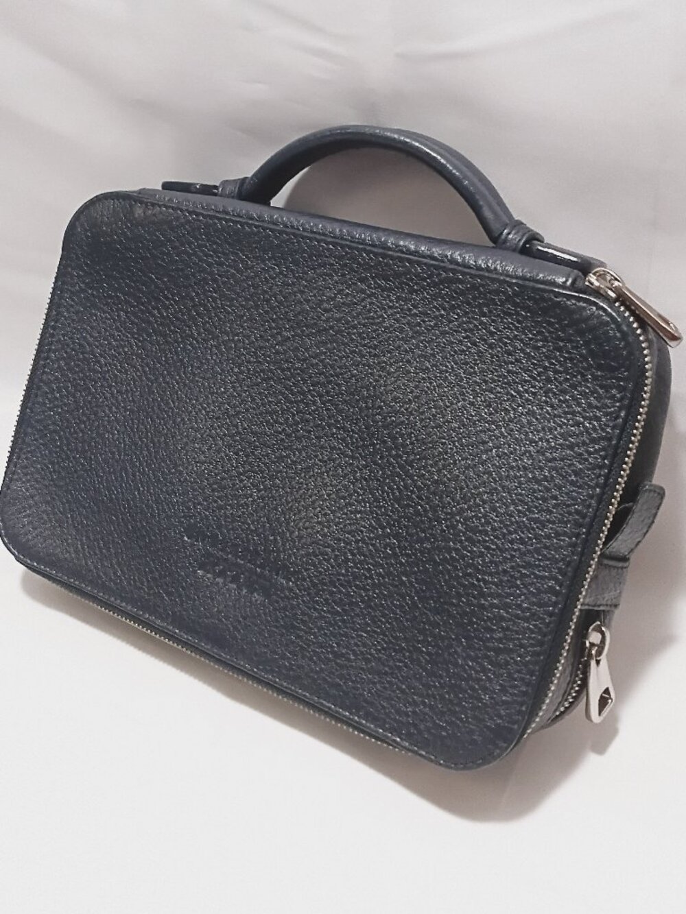 Bally Navy Leather Men’s Business Organizer/Attache/Travel Top-Handle Bag, LNC 💙